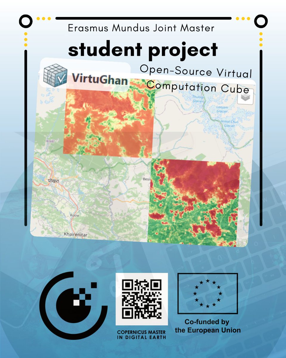 MSc_CDE's tweet image. #meet #students Upendra &amp; Kshitij at #agit2025 #marketplace and for their presentation on #VirtuGhan: An Open-Source Virtual Computation Cube for On-the-Fly Earth Observation Data Processing" 13:35 easychair.org/smart-program/… #Salzburg #universitätsalzburg #EMJM #UBS #UPOL