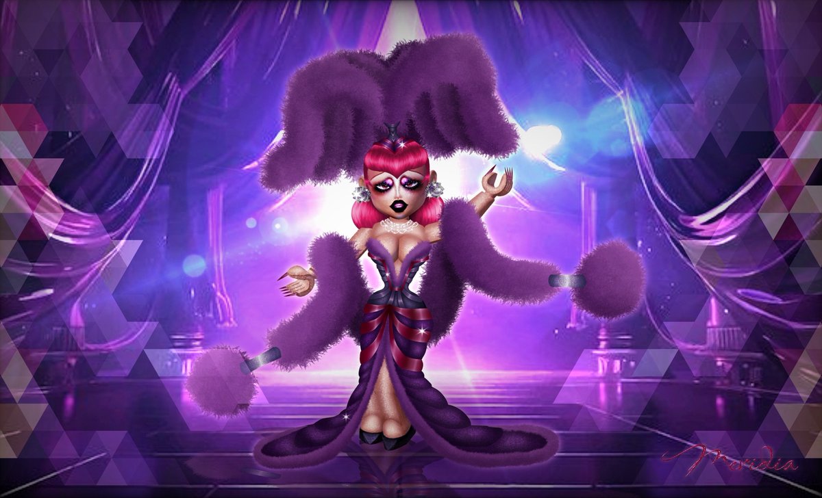 02 || Placement: HIGH || CLUB POSTERS || Runway Theme: Las Vegas Showgirl || Thoughts: I really wanted to be different and serve muted, moody colors for this week <3😂 || #RODRAG #ROVLOX