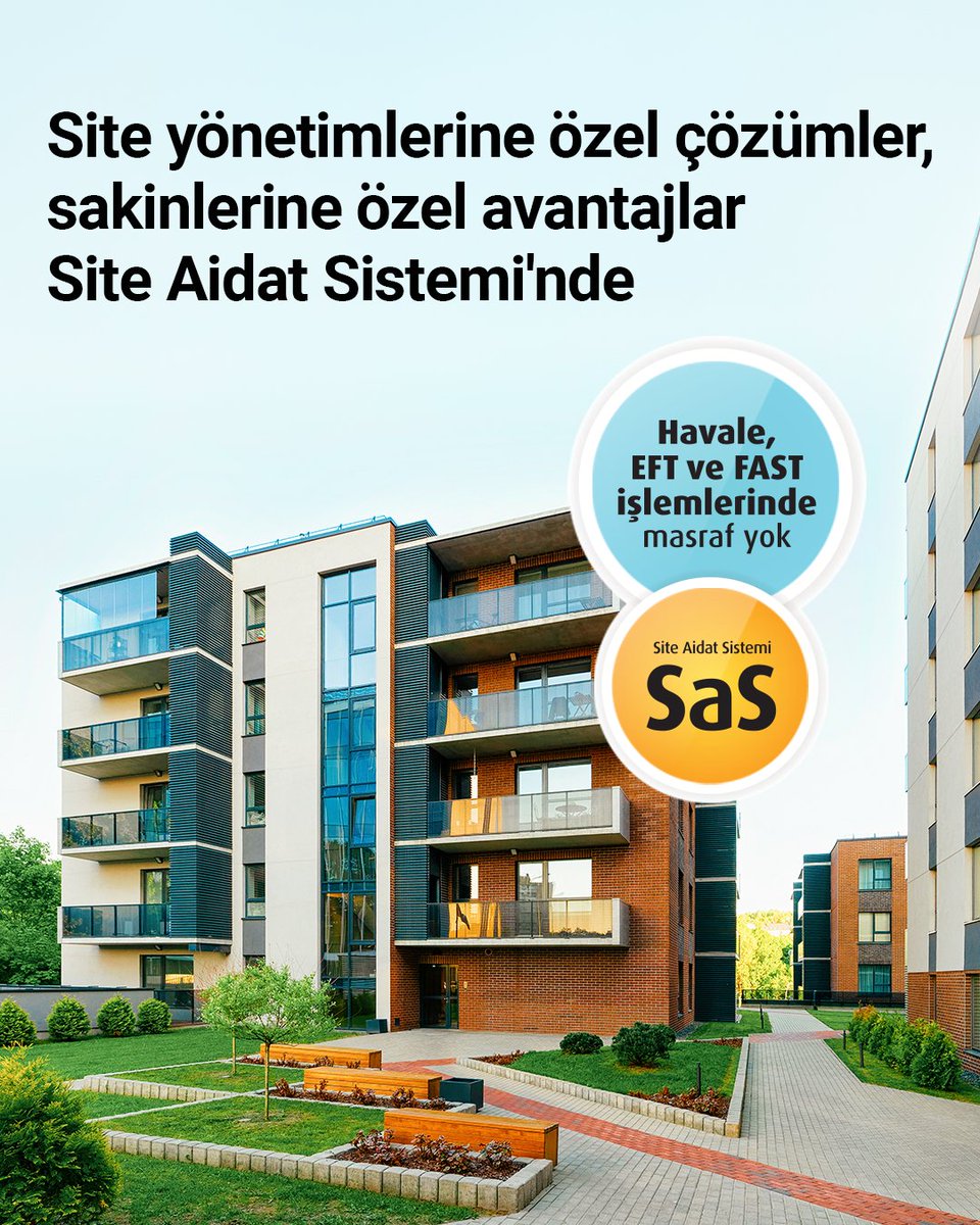 Site ve apartman yönetimlerine özel çözümler, daire sakinlerine pratik ödeme imkânı Site Aidat Sistemi ile VakıfBank’ta. Detaylı bilgi için vakifbank.com.tr web sitemizi ziyaret edebilirsiniz. #DaimaSeninle
