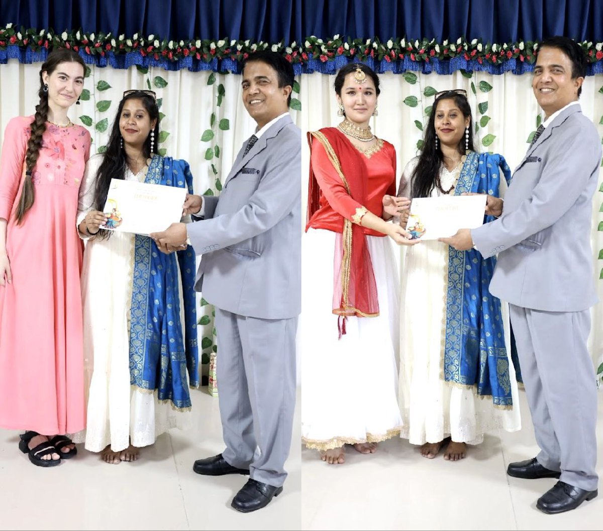 Proud Moment for LBSCIC Tashkent! We are delighted to share that two of our dedicated Kathak students from
the(LBSCIC)Tashkent ,under the guidance of Nikita Singh ,have been selected for scholarship to pursue Kathak dance studies in India at the @pracheenkalakendra chandigarh