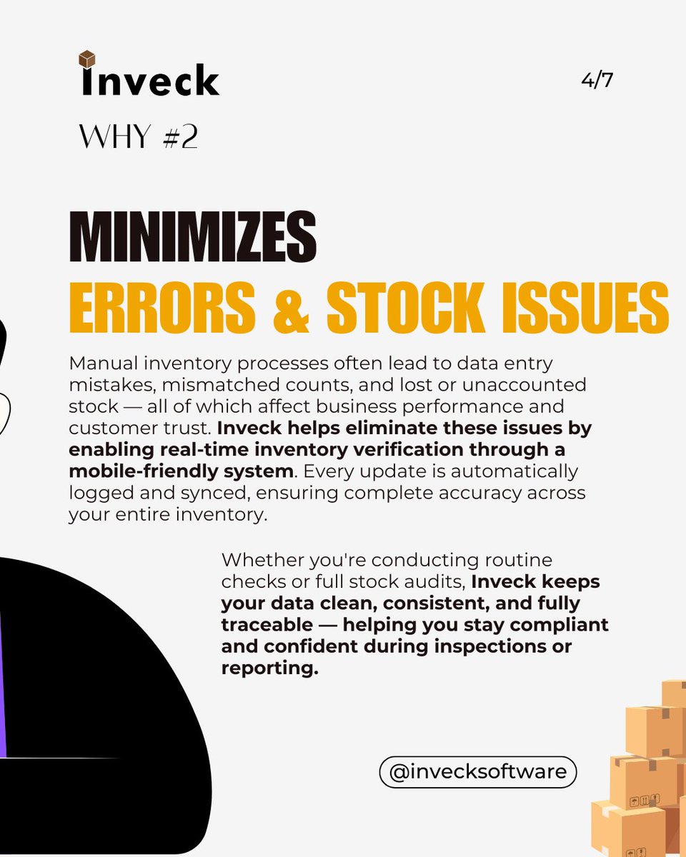Inveck1's tweet photo. Still juggling inventory the old-fashioned way?
Make the smart move to Inveck — a mobile-first inventory solution designed to meet real business demands.
✅ Streamline your operations
✅ Minimize stock mistakes
✅ Compatible with iOS &amp; Android
✅ Get intelligent, real-time report https://t.co/L3eRgmlMyp