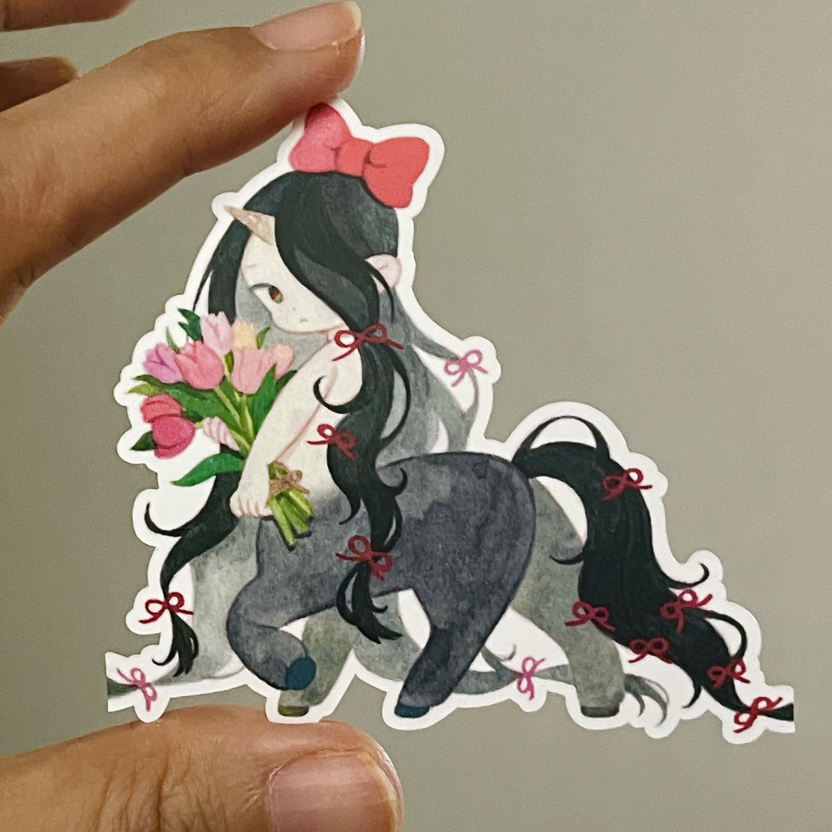 그동안 그린 수채화들로 
스티커를 만들어 보았어요🌹
