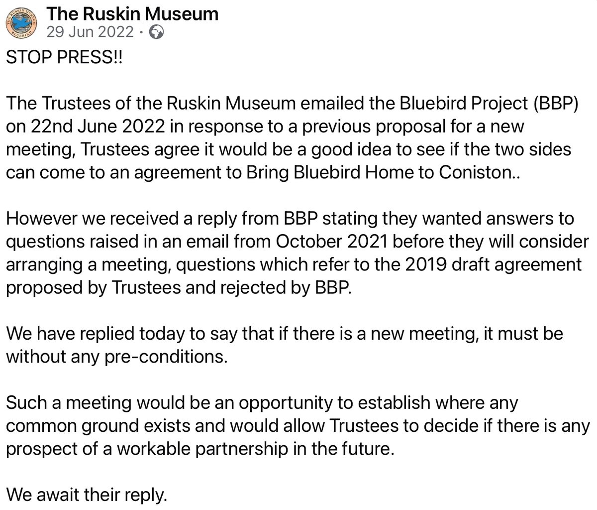 tony_t70971's tweet image. Just a little reminder that the museum did indeed try to start afresh with Smith, only to be denied due to his pre conditions. Another example of his intransigent nature.  
#dontbelievethesmith
#DBTS