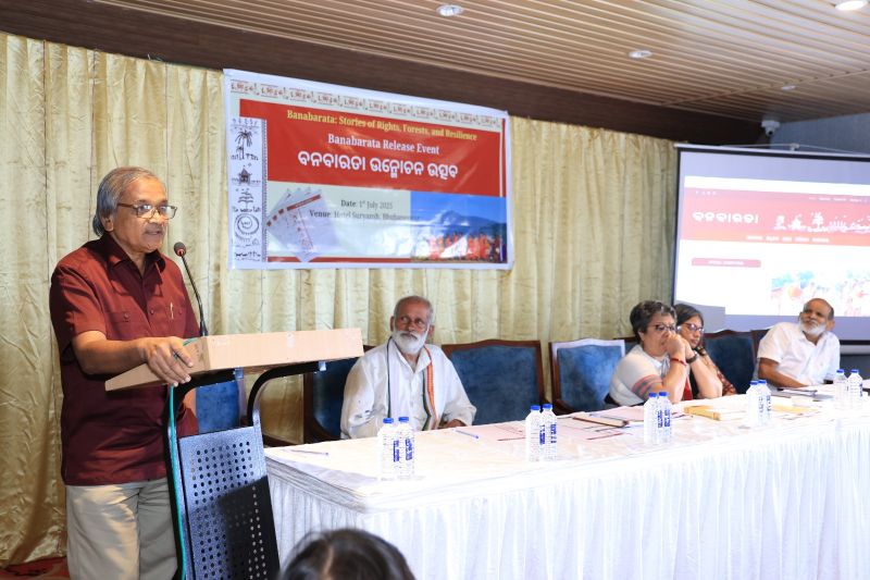 The quarterly periodical of Vasundhara ବନବାରତା 'the Banabarata ', the voice of forest dwellers re-launched yesterday with its 89th edition in the shape of both print and web-version (banabarata.in) in presence of the dignitaries of Odisha and beyond.