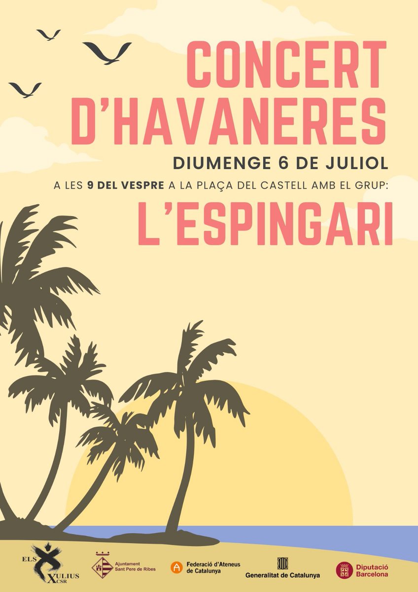 Aquest cap de setmana arriba el XXVè Cicle de Música al Castell!

Divendres i dissabte a les 22.30 a la Plaça del Castell 

I diumenge la cantada d'havaneres a les 21h.

No ús ho perdeu! 

Actes gratuïts amb guixeta inversa