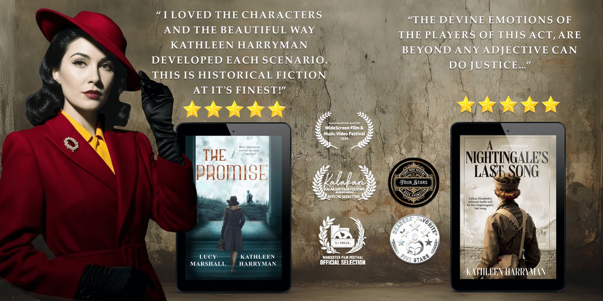 #BookReview "This will always be a memorable book among my WWII reads."

#KU #Kindle #Paperback

 A Nightingale's Last Song: buff.ly/aIX7QAB 

The Promise: buff.ly/0qZXdSw

#HistoricalRomance #BookBoost #HistFic #HistoricalFiction #WWII #BooksWorthReading #Romance
