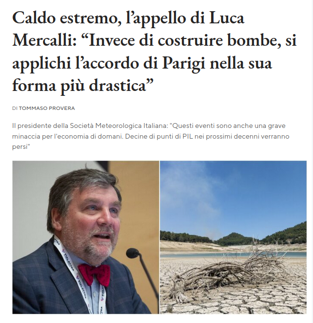 Luca_Mercalli's tweet image. Intervista su &quot;Il Fatto Quotidiano&quot;.
ilfattoquotidiano.it/2025/07/02/cal…