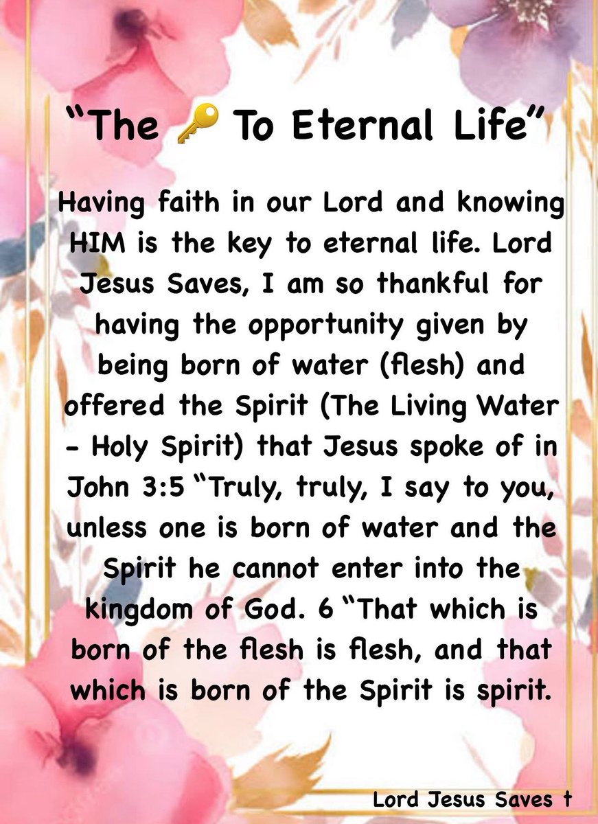 JesusGivesLife's tweet photo. “The Key To Eternal Life” https://t.co/rtwMFXmmaf