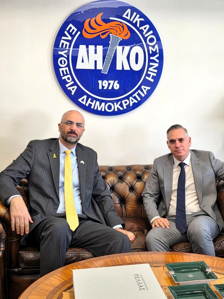 Had a timely and engaging discussion this morning with <a href="/DIKO1976/">ΔΗΚΟ</a> President Nikolas Papadopoulos.
We focused on regional developments following the removal of #Iranian nuclear and ballistic threats, and on deepening the strategic ties between 🇮🇱 #Israel and 🇨🇾 #Cyprus.