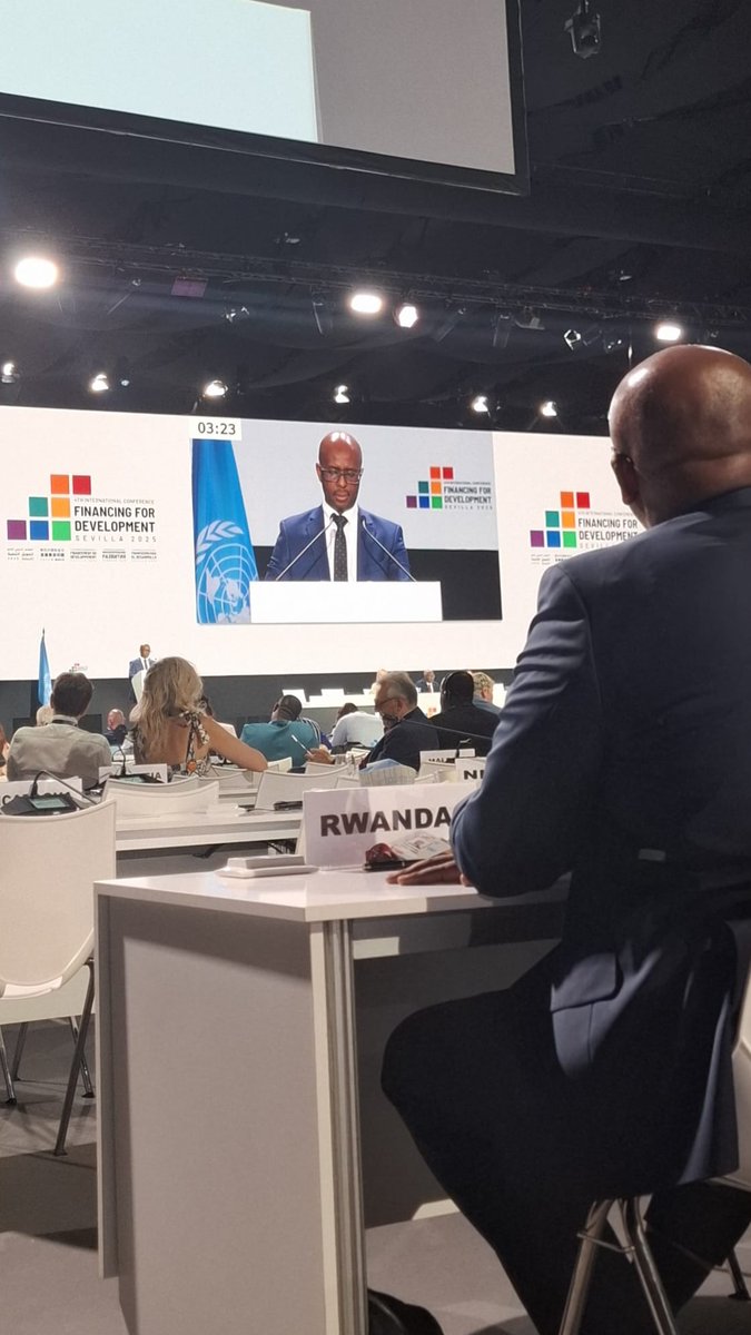 Ministry of Finance & Economic Planning (@rwandafinance) on Twitter photo Representing Rwanda at the Fourth International Conference on Financing for Development (FFD4) in Seville, Minister <a href="/yusuf_murangwa/">Yusuf Murangwa</a> reaffirmed Rwanda’s support for addressing disproportionate debt burdens faced by many developing nations.
He stressed that debt relief must be Representing Rwanda at the Fourth International Conference on Financing for Development (FFD4) in Seville, Minister <a href="/yusuf_murangwa/">Yusuf Murangwa</a> reaffirmed Rwanda’s support for addressing disproportionate debt burdens faced by many developing nations.
He stressed that debt relief must be