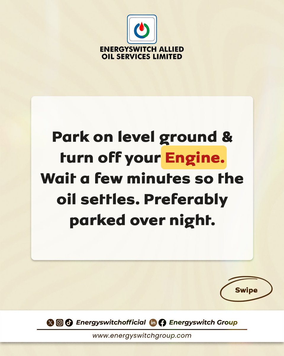 Energyswitchoil's tweet photo. Keep your engine running smoothly! 🛠️ Learn the simple step-by-step way to check your car’s engine oil like a pro and avoid costly repairs.
#CarCare #EngineOilCheck #DIYCarMaintenance https://t.co/X1S3KKX0jV