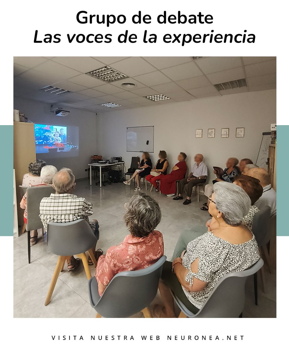 CentroNeuronea's tweet photo. Las Voces de la Experiencia se despiden hasta otoño 🍂
En Neuronea creamos un espacio de debate para mayores donde compartimos, reímos y reflexionamos.
Volveremos con más ganas de aprender de quienes tienen tanto que decir 🧓🗣️

#VocesDeLaExperiencia #VejezActiva #Neuronea https://t.co/mC1h8Fekcy