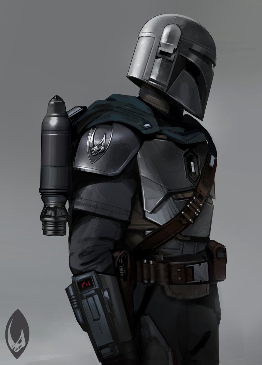 conceptartsw's tweet image. The Mandalorian concept art by Brian Matyas