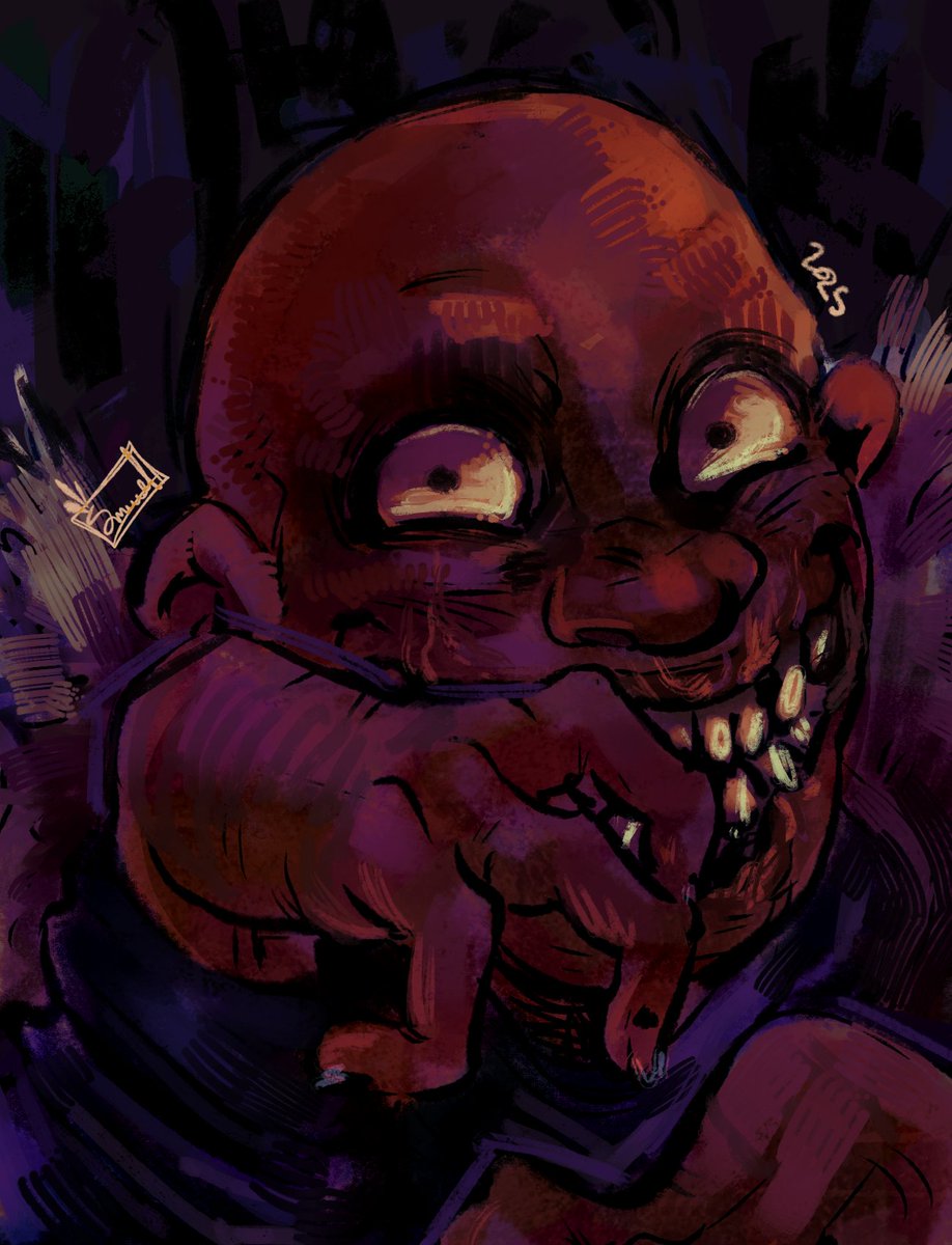 CW eye contact, body horror //  #LookOutsideGame Dan donation request for <a href="/werepigism/">kittem 🏳️‍⚧️🫧</a>  the creepy sniler