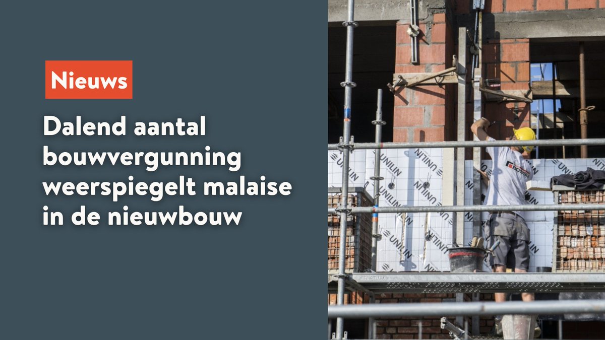 In Q1 2025 werden slechts 9.467 bouwvergunningen afgeleverd. Nieuw historisch dieptepunt.
De nieuwbouw zit in het slop.Het uitstel van de   (btw-sloop/heropbouw) zorgt voor onzekerheid.
Wij vragen snelle actie.
