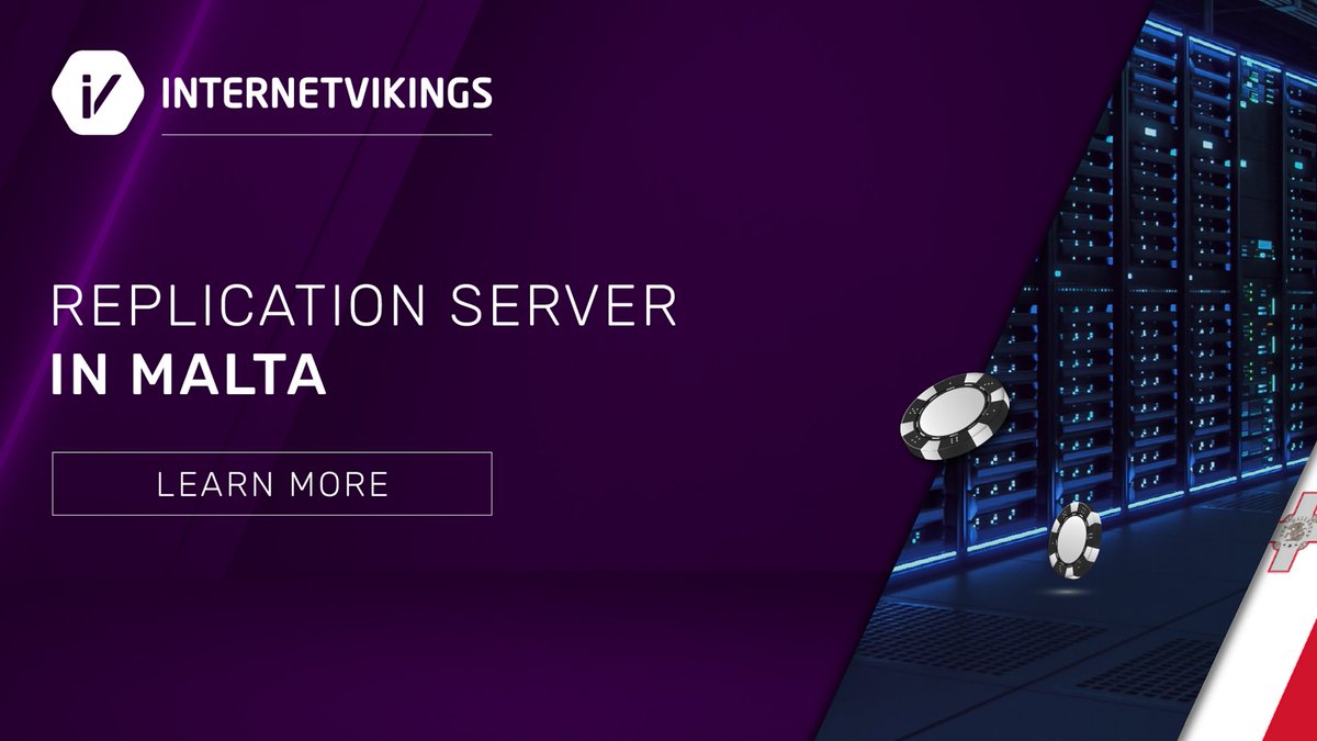 Internet Vikings' Replication Server in Malta meets all MGA requirements.

With 24/7 support, clear pricing, and no hardware investment needed, it’s a reliable solution for Malta-licensed operators. Learn more: shorturl.at/0G9MC

#MaltaGaming #iGaming #InternetVikings