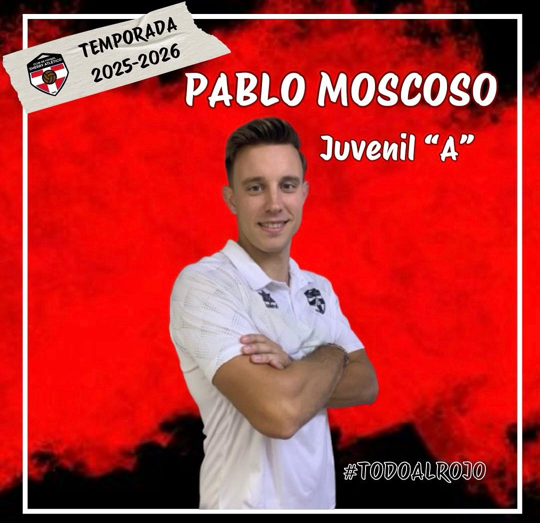 🔴⚫ TEMPORADA 2025/2026 ⚫🔴

📝🤝  𝑹𝑬𝑵𝑶𝑽𝑨𝑪𝑰Ó𝑵 | 𝙀𝙣𝙩𝙧𝙚𝙣𝙖𝙙𝙤𝙧
   
  Os presentamos a PABLO MOSCOSO, que tomará el mando del juvenil “A” para la temporada 25/26.

⚫🔴 ¡Encantados de que sigas formando parte del club, Pablo! 🔴⚫

#todoalrojo #juvenilA