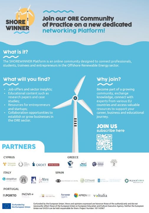🌟 Welcome to the SHOREWINNER Platform!
Your online hub for jobs, training &amp; networking in offshore renewables.
🎓 Students. 💼 Professionals. 🚀 Innovators.
All are welcome!

👉 Join now &amp; complete your profile:
 shorewinner.circle.so

#SHOREWINNER #OffshoreEnergy #BlueEconomy