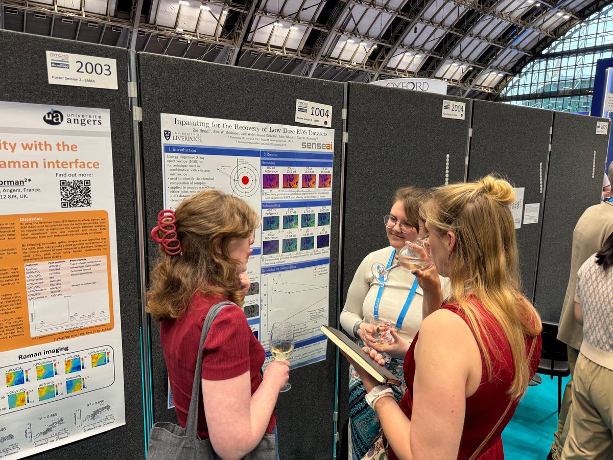 SenseAIUK's tweet image. Day 2 at @RoyalMicroSoc #MMC2025 and it&apos;s a busy one...join our commercial workshop Real-time 4D STEM Imaging 11.15-11.45am and a LIVE demo - 4D STEM Imaging, 4pm - no need to book, just come along to stand 102
#electronmicroscopy #microscopy #imaging #4DSTEM