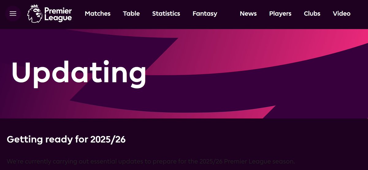 🌐 Website #FPL terpantau dalam proses updating.

🔜 Setelah selesai, Managers dapat melakukan "registrasi ulang" email.

💷 Kemudian mulai "official price reveal".

🆔 Diikuti registrasi tim dengan menginput "nama tim" &amp; "draft awal" yg berujung pada ID team.

#FPLIndonesia 🇮🇩