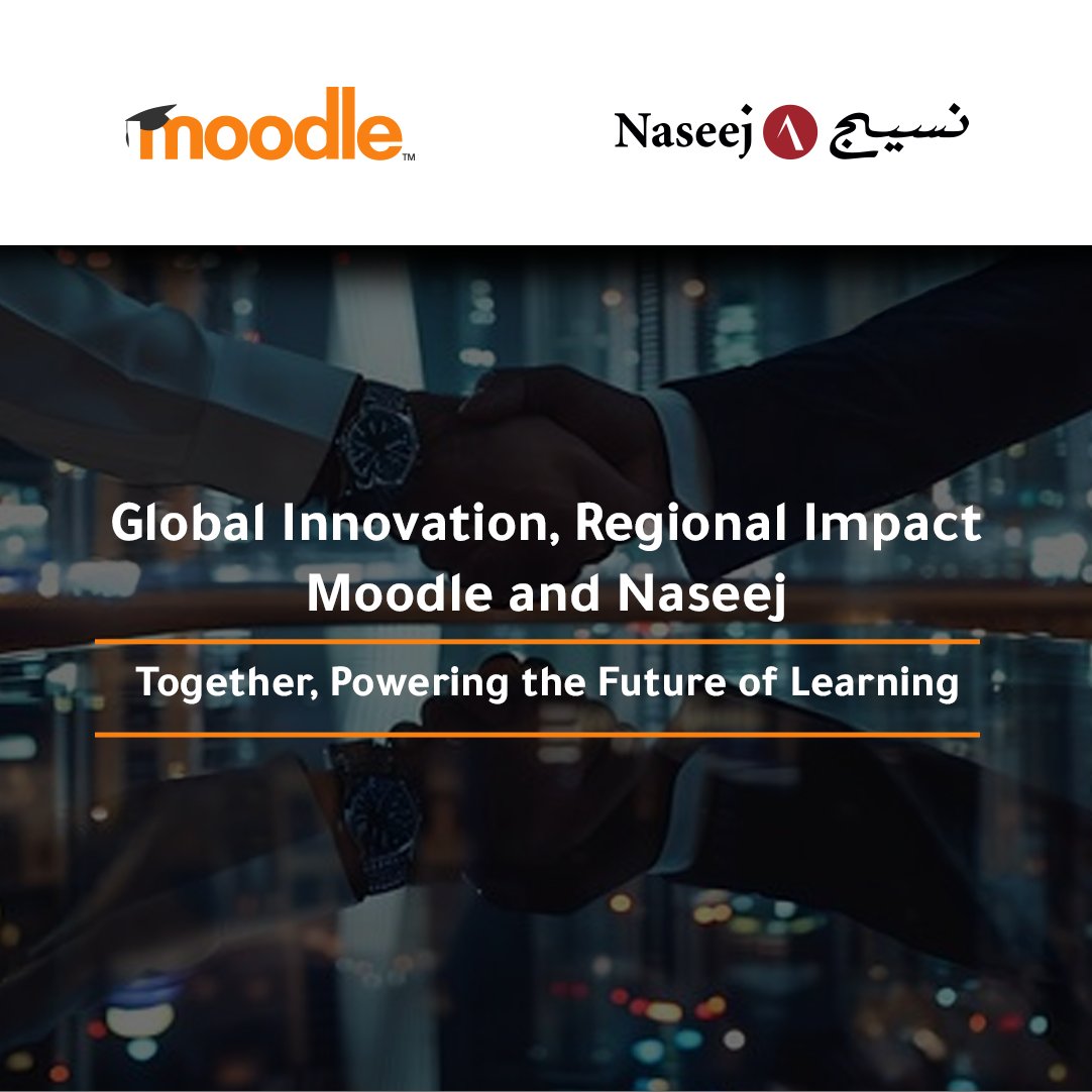 #Naseej joins forces with <a href="/moodle/">Moodle | Online learning, delivered your way.</a> as an official Certified Partner in Saudi Arabia bringing world-class open-source learning solutions tailored for the region. 

Together, we envision a future where digital learning is accessible, flexible, and built for lasting impact. 

Learn