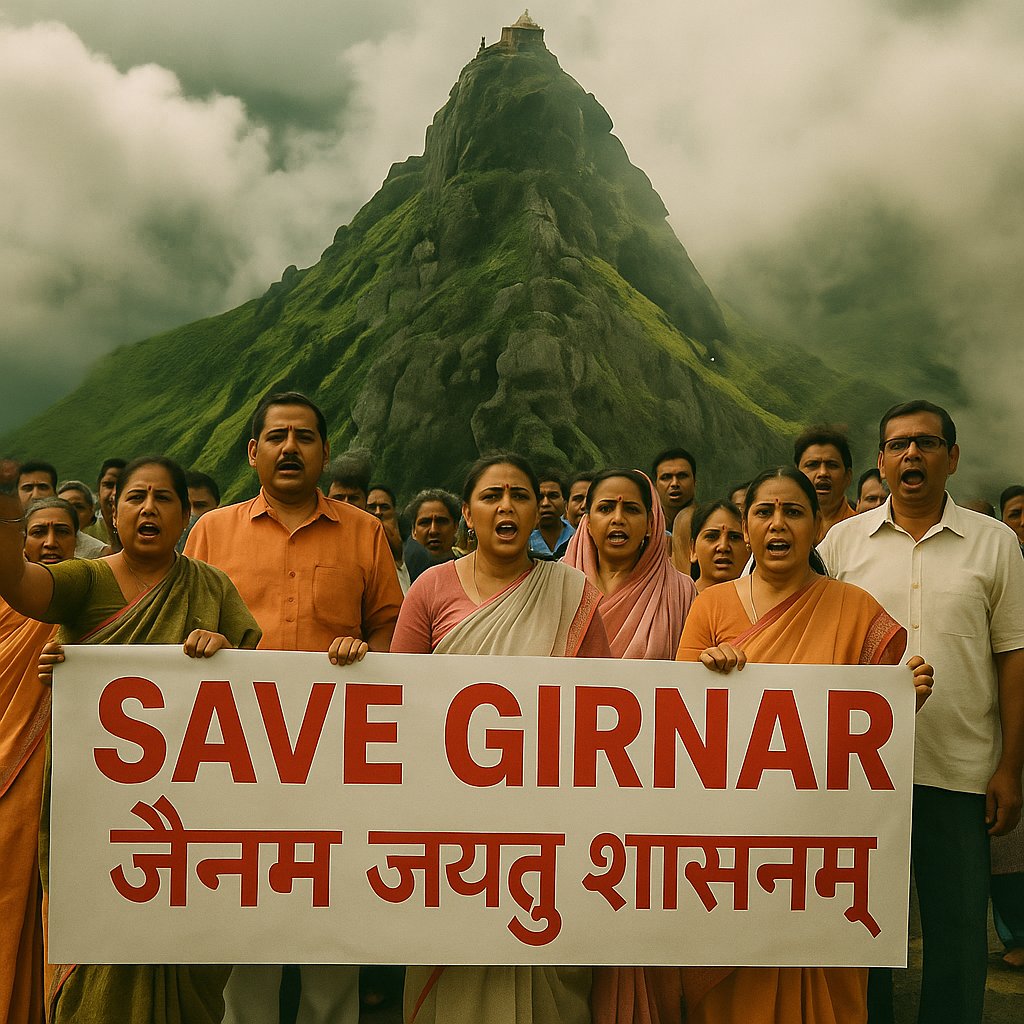 UniqueShreyansh's tweet photo. #JainRightToGirnar5thPeak
Jai Jinendra
Girnar is an ancient hill in Junagadh, Gujarat, India. It is one of the holiest pilgrimages of Jains, a Mahatirth, where the 22nd Tirthaṅkar, Bhagwan Neminath attained omniscience, and later nirvana at its highest peak (Neminath Shikhar). https://t.co/cWzZMWEtcM
