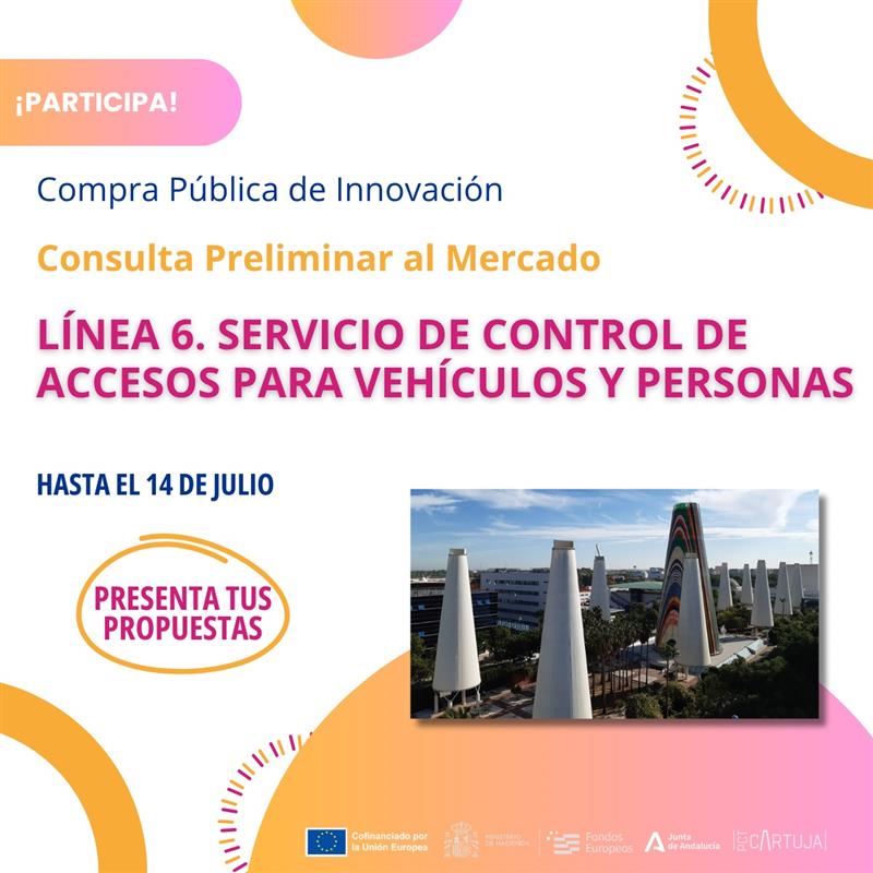 CTA (@ctandalucia) on Twitter photo 🚦 Avanzamos hacia una movilidad más inteligente en @PCTcartuja  
En el marco de eCitySevilla, se ha convocado una Consulta Preliminar al Mercado para implantar un sistema de control de accesos (vehículos y peatones) que refuerce la seguridad y la eficiencia, apostando por un 🚦 Avanzamos hacia una movilidad más inteligente en @PCTcartuja  
En el marco de eCitySevilla, se ha convocado una Consulta Preliminar al Mercado para implantar un sistema de control de accesos (vehículos y peatones) que refuerce la seguridad y la eficiencia, apostando por un