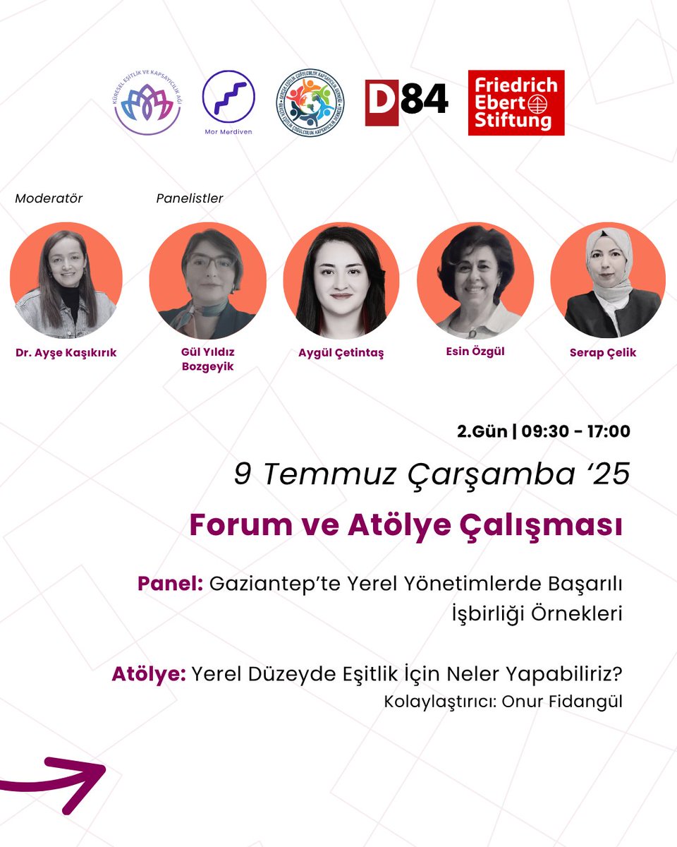 MorMerdivenAgi's tweet photo. @kureselesitlik , @daktilo1984 ve Gerçek Eşitlik, Çoğulculuk ve Kapsayıcılık Derneği olarak,
@FES_Turkey Friedrich Ebert Stiftung (FES) desteğiyle yürüttüğümüz “Yerel Düzeyde Toplumsal Cinsiyet Eşitliği İçin Güçlü İşbirlikleri” programı bu kez Gaziantep’te!
@aysekasikirik_ https://t.co/KxeU9kOrXx