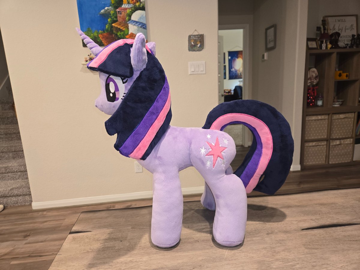 Twilight Sparkle, season 1, pre-wings!  💜

She will be at Mare Fair in the vendor hall at my booth