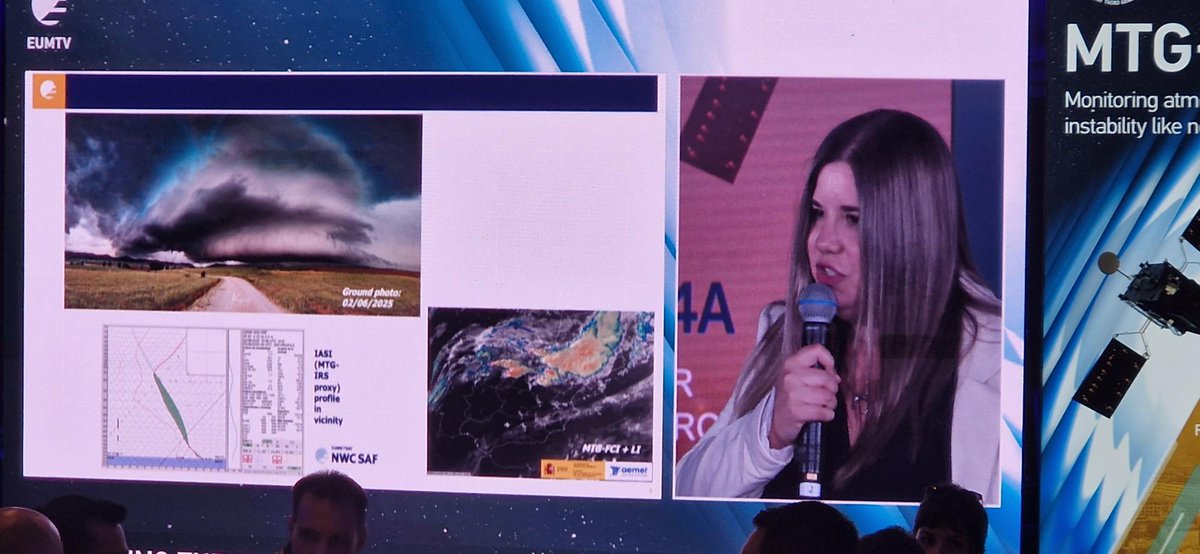 Hello!! 👋
1 July MTG-S launch🛰️
Our Colleague Níobe Peinado (AEMET) at EUMETSAT explains the expected benefits of the hiperspectral sounder IRS on board of MTG-S for AEMET and the  coming products of the NWC SAF based on IRS data!! 
We're so proud ☺️