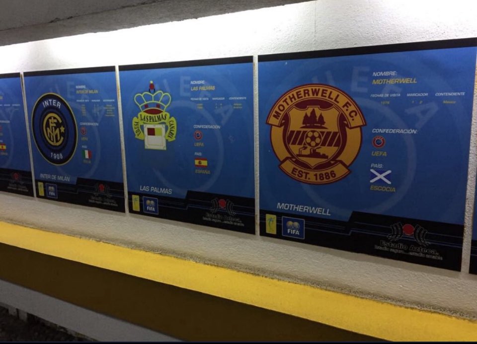 In July 1976 Motherwell played  Deportivo Toluca FC of Mexico in the Estadio Azteca, Mexico City.
Motherwell lost 2-1, Ian Taylor the scorer.
mfcheritagetrust.com
#heritagematters