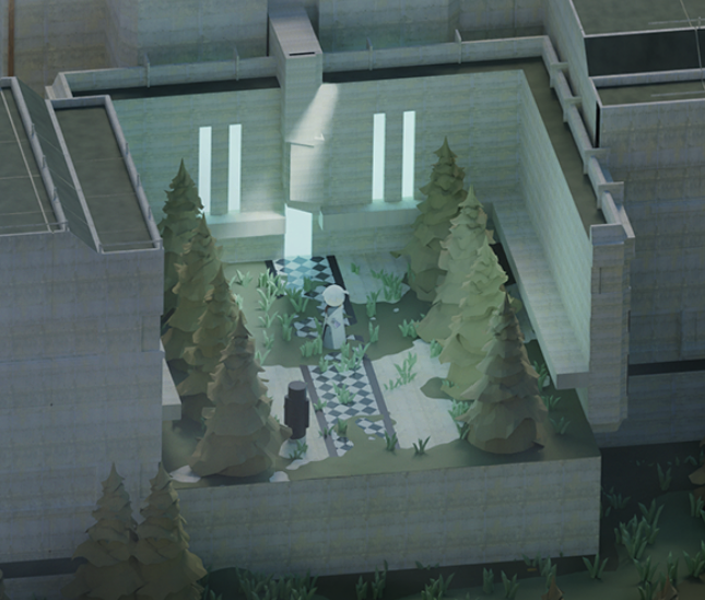 하 근데 웃긴 점 재단도 그냥 숲 생긴 김에 그냥 실내 정원처럼 꾸며놨어