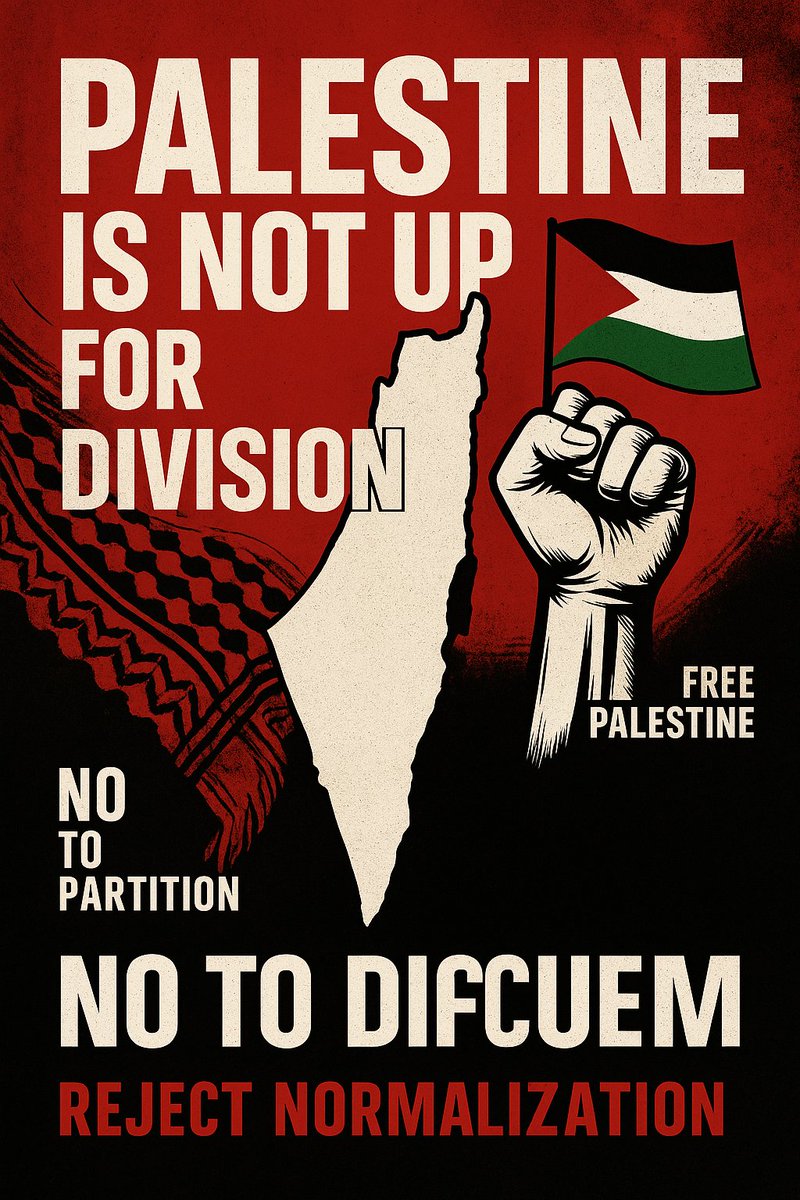 Nezaralmou's tweet photo. #PalestineIsArab
#NoToPartition
#FreePalestine
#NotForSale
#RejectNormalization https://t.co/52OfzRBpvV