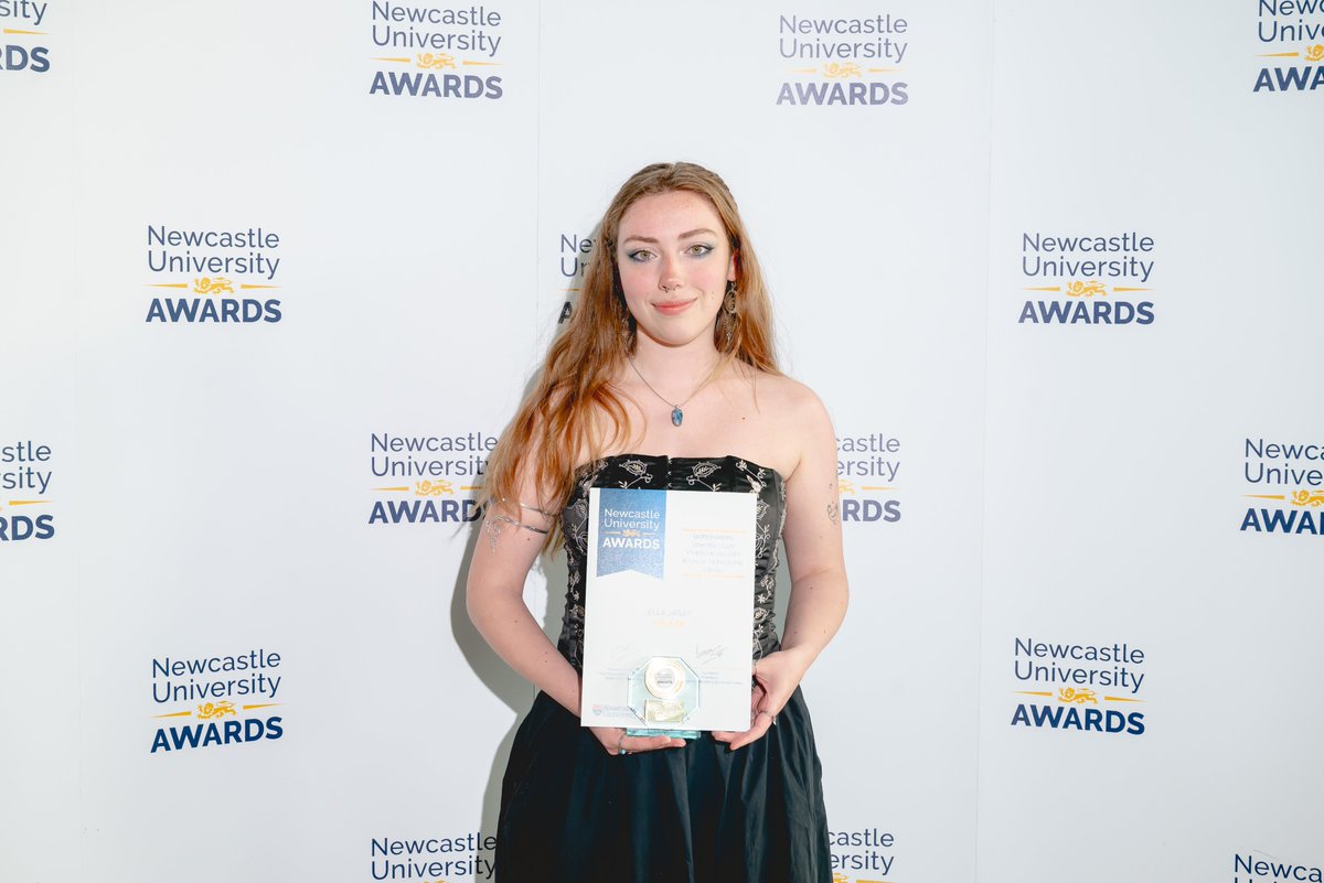 Congratulations to @sciencesncl student Ella Spray, who won in the Outstanding Contribution to Sustainability and Environmental Justice category at this year's @Uniofnewcastle Celebrating Success Awards.