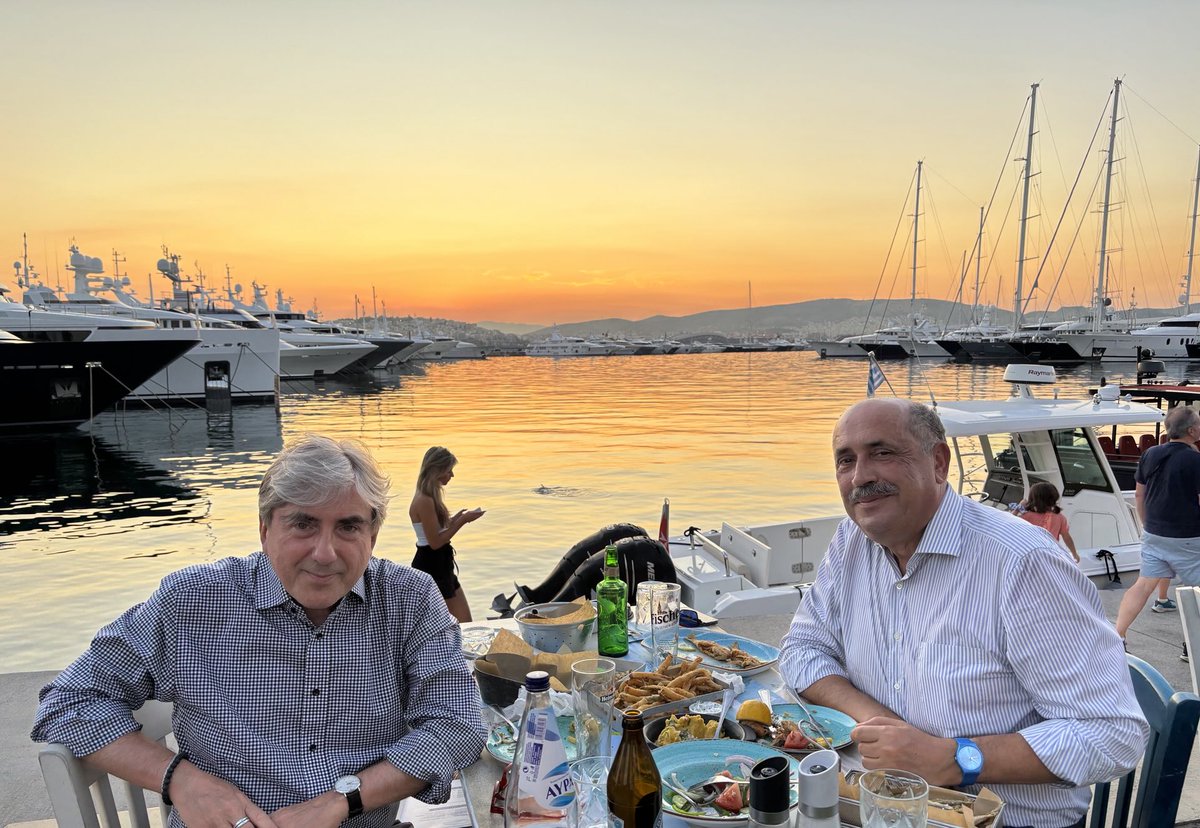 With one of the greatest pathologists of Greece and Europe, with whom we graduated together from med school.