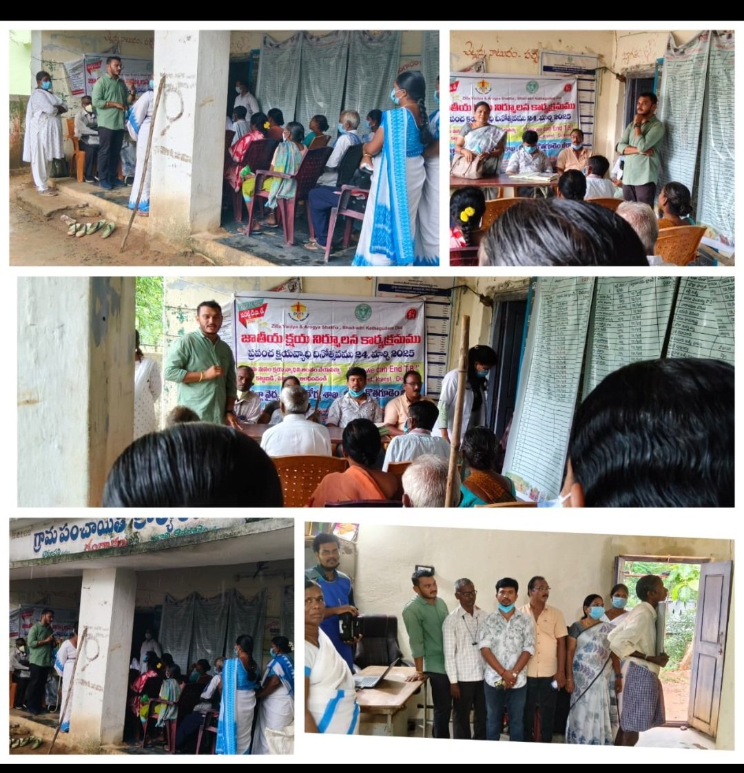 TbBhadrachalam's tweet photo. #tbmuktbharatabhiyan on 23.06.2025 Conducted at #TUYellandu #HWCSampathnagar.collected sputum samples from #PresumptiveTB. explainedTBsymptoms,diagnosis, TPT,PMTBMBA,NPY,IGRA tests.used the AI-enabled @Prognosys_info #handheldXray chest X-ray Tested.@Collector_BDD #TBMuktBharat https://t.co/1zlX4ozOV9