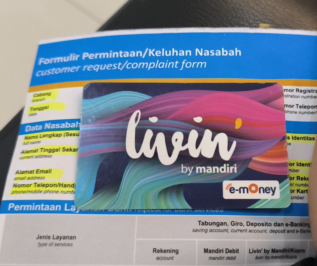 imamsant2's tweet photo. Nunggu sejam lebih di CS, cabang mandiri, cuma buat refund emoney yg ga bisa dipakai karena eror di kartunya. Baiknya layanan begini jg bisa digital lewat aplikasi/ATM @mandiricare @bankmandiri https://t.co/Ijb7M3c8XG