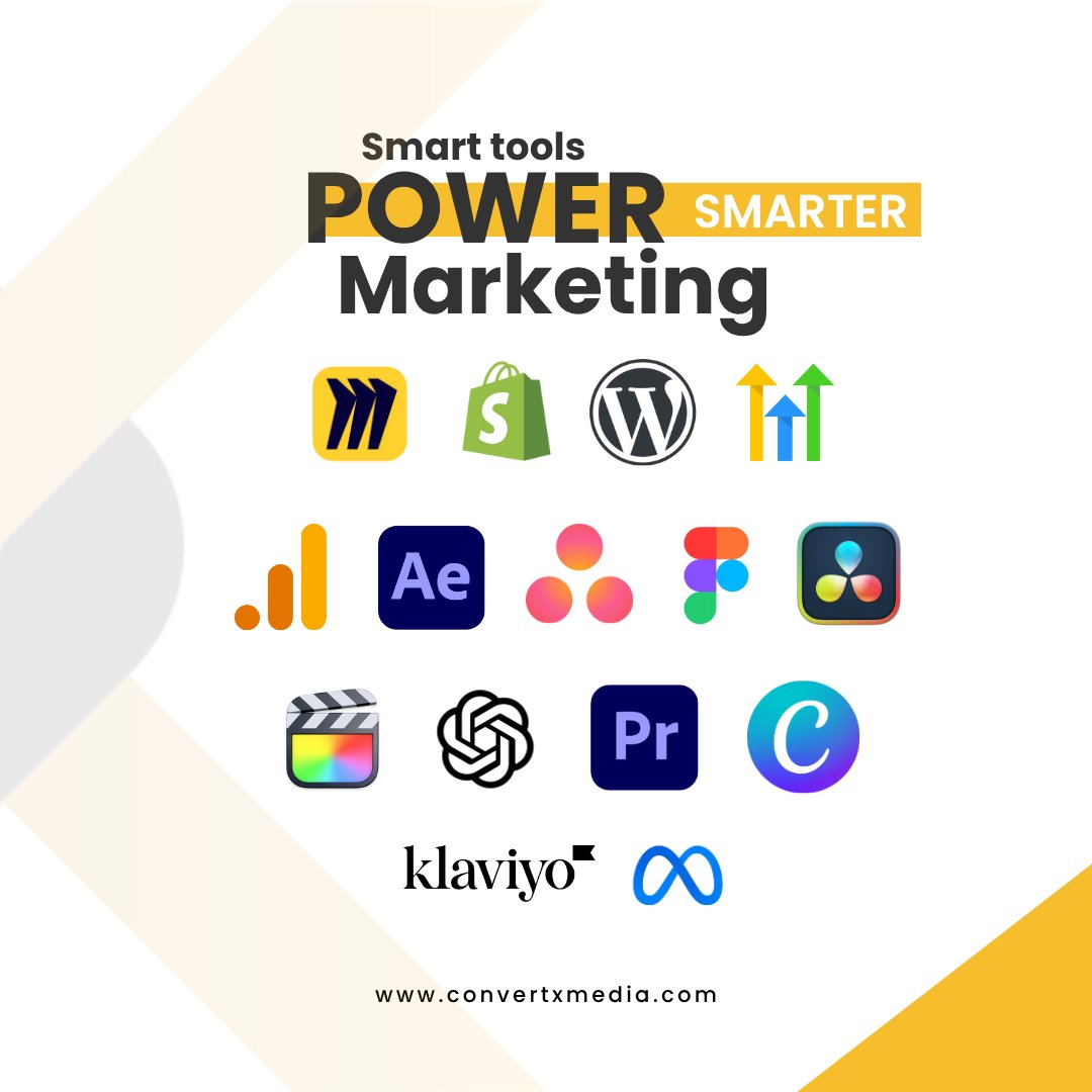 convertxmedia's tweet image. The right tools don’t just support creativity—they supercharge it.
📲 Book a call → convertxmedia.com/bookacall
-
#DigitalMarketingTools #MarketingTechStack #AdobeCreativeCloud #WordPressExperts #ShopifyPartners #GoHighLevel #GoogleAnalytics #CreativeTools #ConvertxMedia