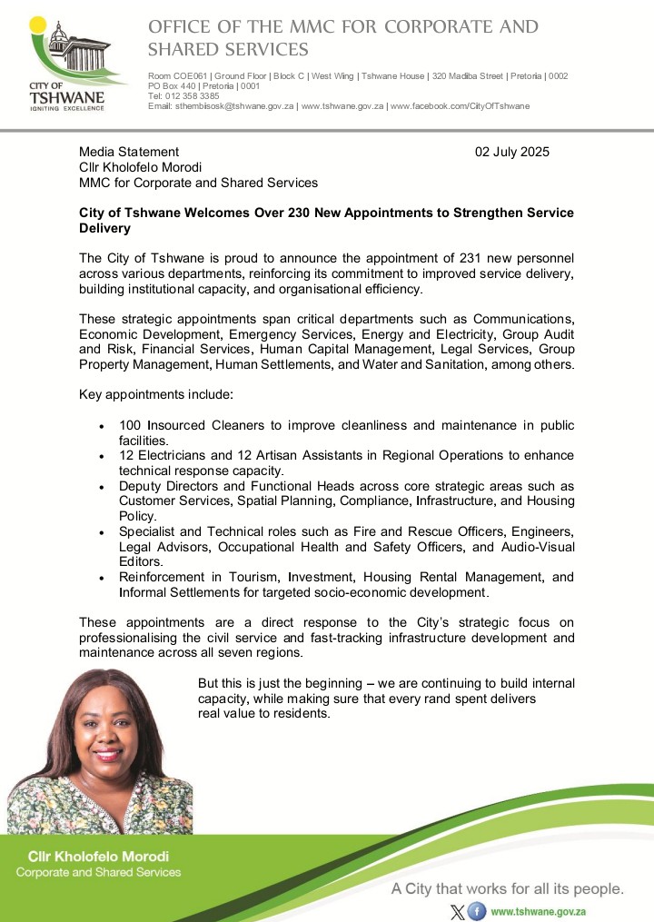 City of Tshwane tweet media
