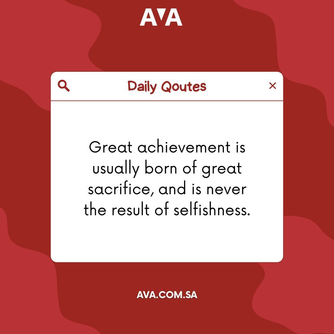التضحية تصنع العظمة 💪 
#تضحية #عظمة #نجاح #AVA