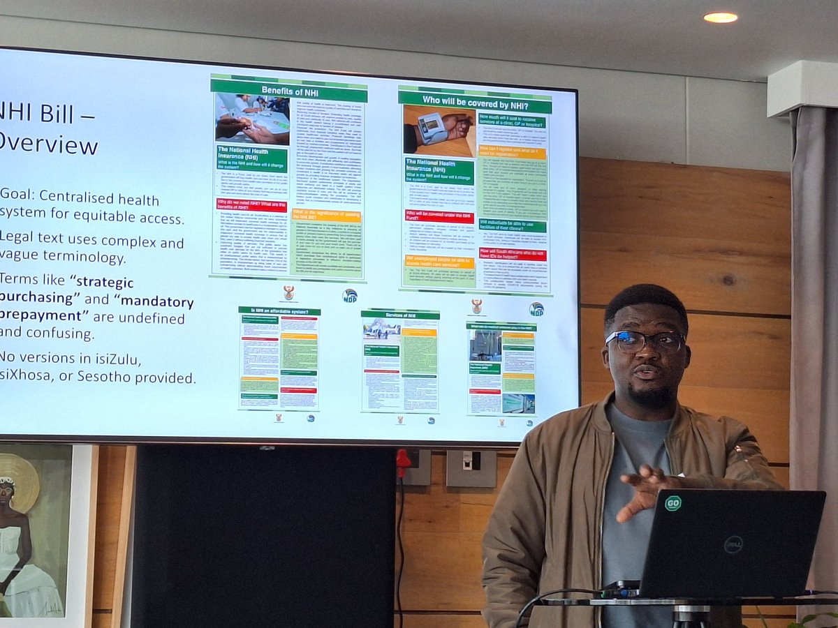 Indigenous Languages Action Forum (@actionlanguages) on Twitter photo Dr <a href="/YangaMajola/">Yanga kingcool Majola</a> (Tshwane Univ)
Language, Power & Public Participation: A critical analysis of the comprehension of the NHI, BELA & Land Expropriation Bills in SA.
Majola says these bills are inaccessible. They're not available in indigenous languages.
#IAFLL2025 Dr <a href="/YangaMajola/">Yanga kingcool Majola</a> (Tshwane Univ)
Language, Power & Public Participation: A critical analysis of the comprehension of the NHI, BELA & Land Expropriation Bills in SA.
Majola says these bills are inaccessible. They're not available in indigenous languages.
#IAFLL2025