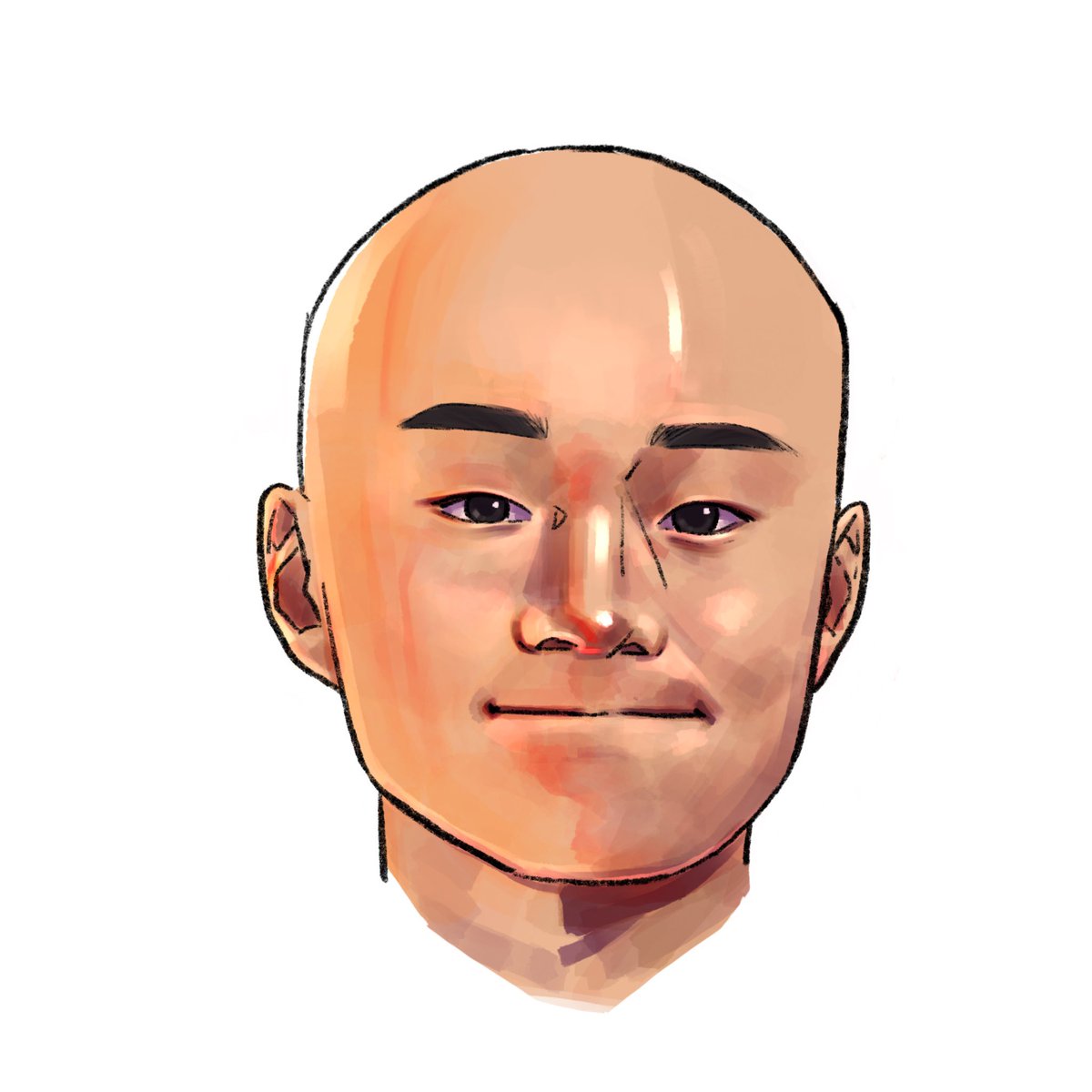 101strk's tweet image. bald yuki but every point that he gets i’ll add his hair