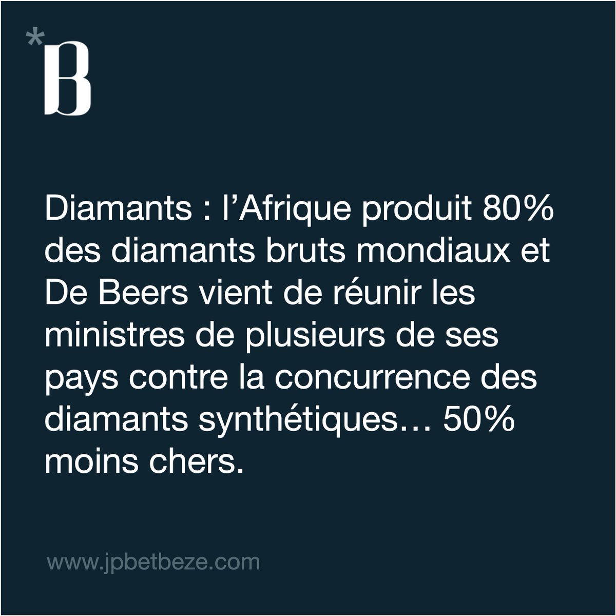 #diamants #DeBeers #synthétique