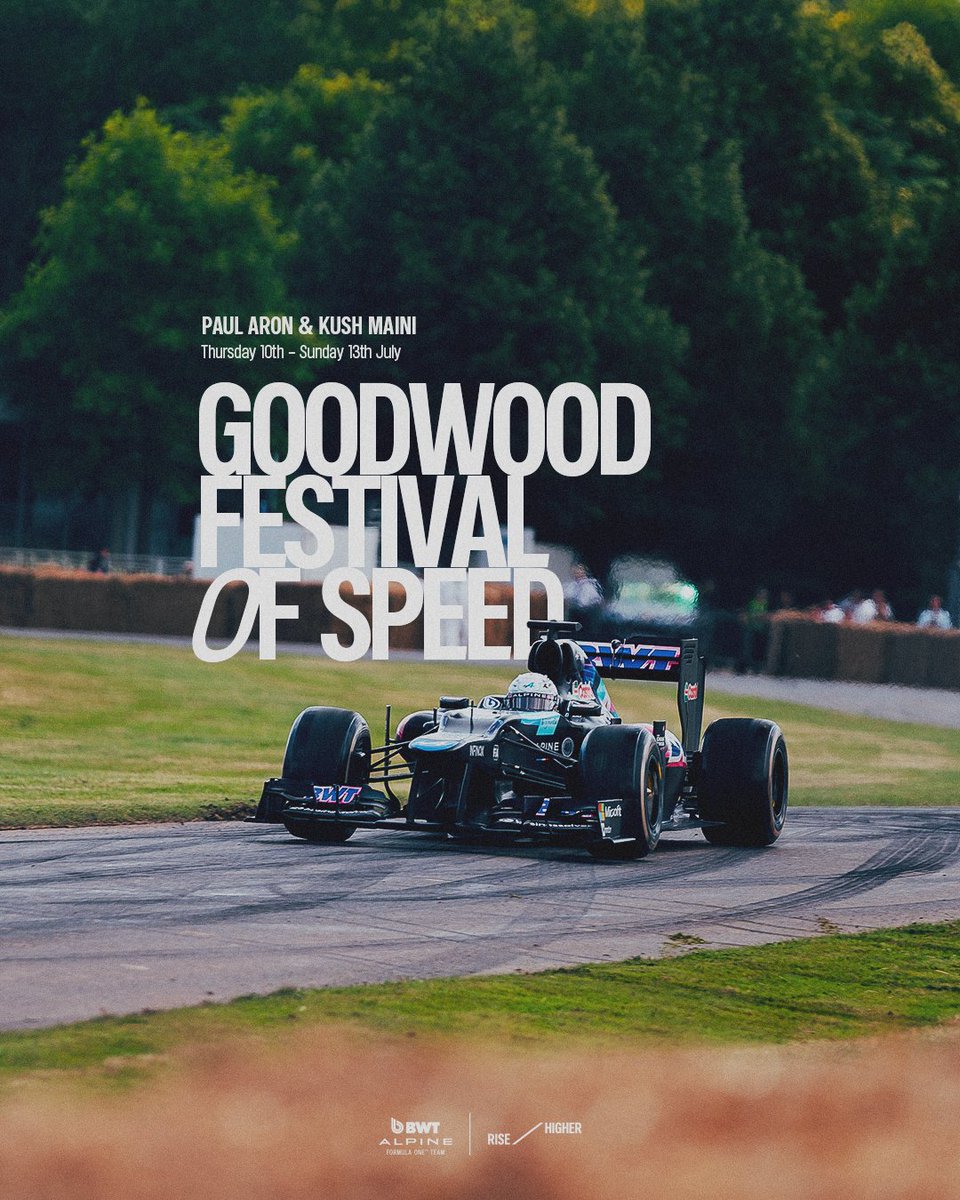 GOOD TO BE BACK 🤩

We’re stoked to be back at the Goodwood Festival of Speed with Paul Aron and Kush Maini as our driver line-up 🤙