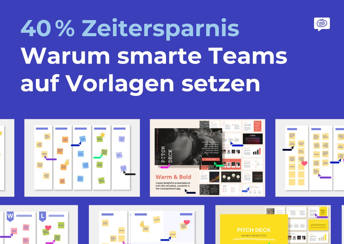 Schneller starten, klarer arbeiten.

Mit Vorlagen in Conceptboard bringst Du sofort Struktur in Meetings, Workshops oder Projektplanung – ohne Zeit mit Layouts zu verlieren.

Mehr erfahren: ow.ly/xJRo50Wibzx