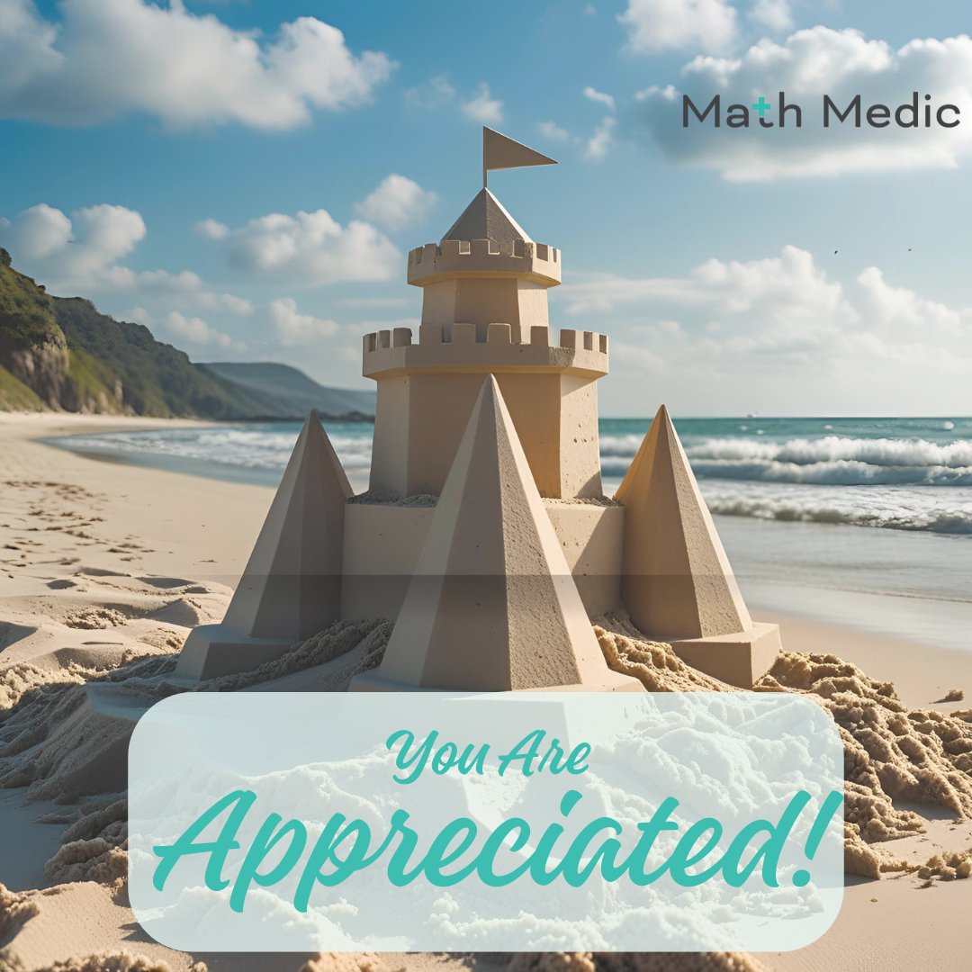 MathMedic's tweet image. As we dive into July, we want to take a moment to appreciate all the equations solved, the problems tackled, and the young minds inspired by you this past school year. Thank you for helping us to build this special community 😉☀️🏖️ #MathMedic #TeacherAppreciation #SummerBreak