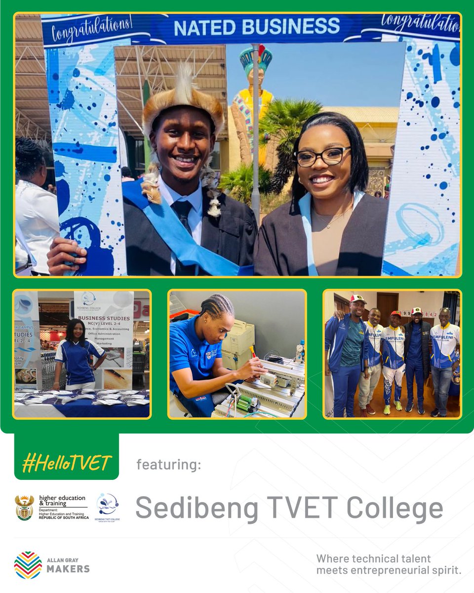Have you heard of Sedibeng TVET College?

With four campuses in Gauteng, they offer hands-on training in Business, Engineering, Mechatronics, and more.

Build your future here: co.pulse.ly/wufier30ew

#AGM #HelloTVET #TVETCollege