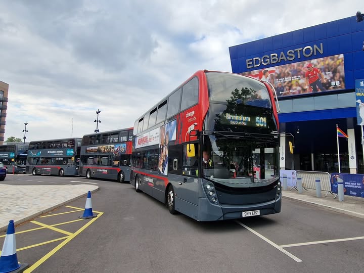 ST_Police's tweet image. There will be heavy traffic around Edgbaston stadium today with the 2nd test starting against India. Take the strain out of your journey by taking the 501 shuttle direct to the stadium from near TK Maxx/New St Station