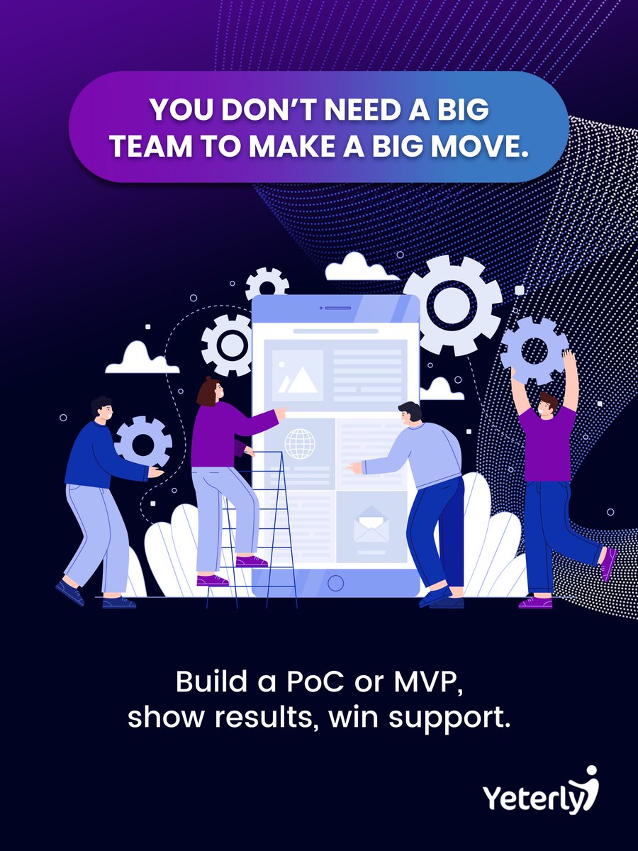 YeterlyAI's tweet photo. 🚀 Have a Game-Changing Tech Idea But Limited Budget? Here’s the Smart Way to Launch.
Here’s how smart founders are validating big ideas with minimal risk:
✅ Convince your first client with a lean MVP
✅ Show a working PoC at sector-specific events to gather real-world feedback https://t.co/fxifQ1r0zg