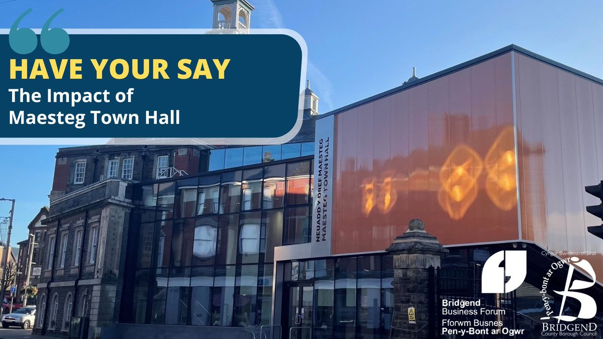 How has the new <a href="/MaestegTownHall/">Neuadd y Dref Maesteg Town Hall</a> affected your business? 🤔

In partnership with Wavehill, we are asking businesses in #Maesteg to have their say on what impact the recent renovations have had on their business.

Find out more and #HaveYourSay 🔗 wavehill.eu.qualtrics.com/jfe/form/SV_d1…